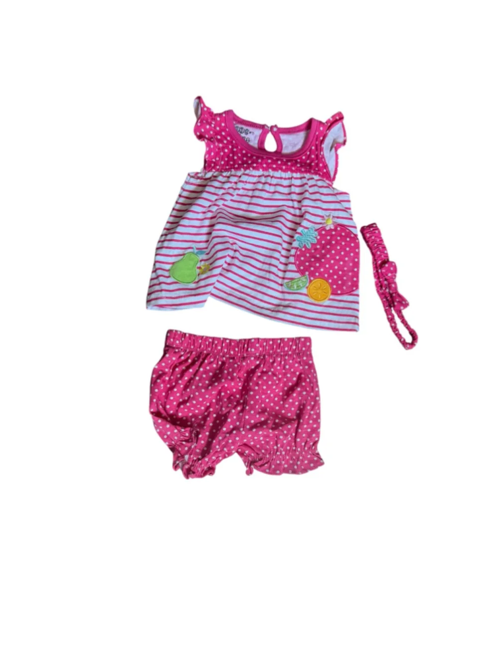 Baby DDG Darling Matching Set 0-3 Months Pink White